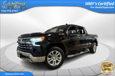 Black 2024 Chevrolet Silverado 1500 LTZ 4x4 for sale in Grand Island, NY