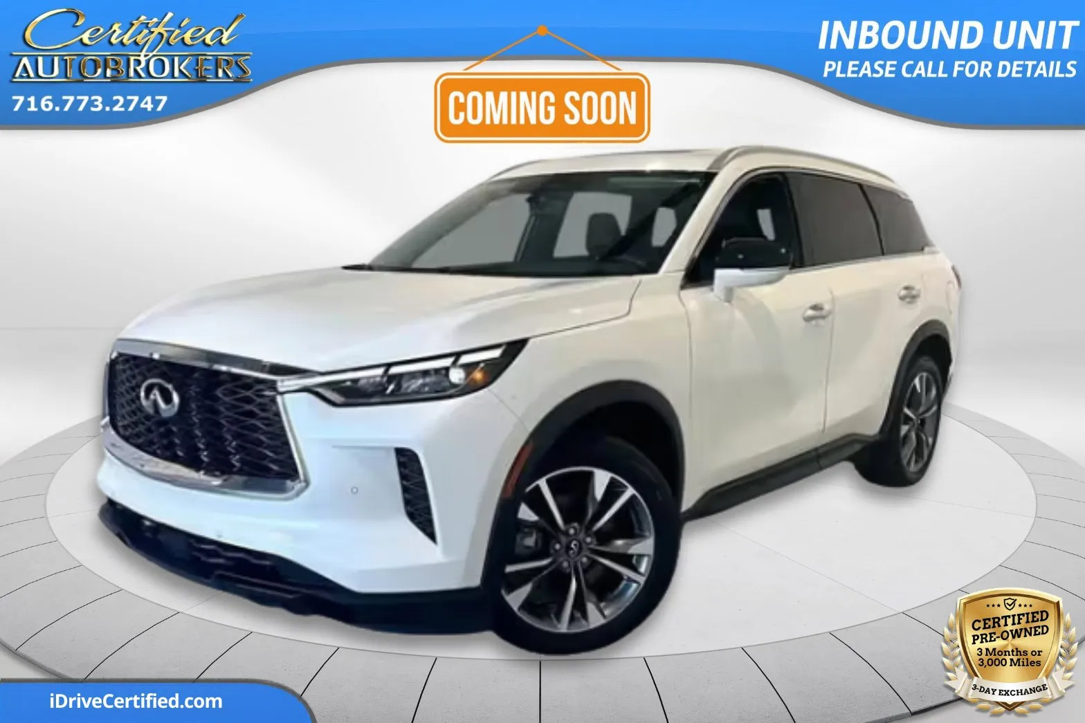 White 2024 INFINITI QX60 LUXE AWD for sale in Grand Island, NY