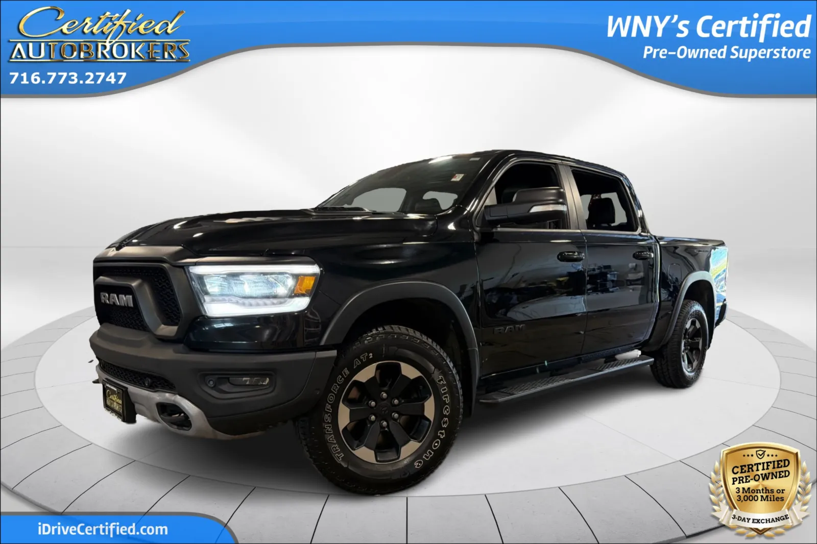 Black 2019 Ram 1500 Rebel 4x4 for sale in Grand Island, NY