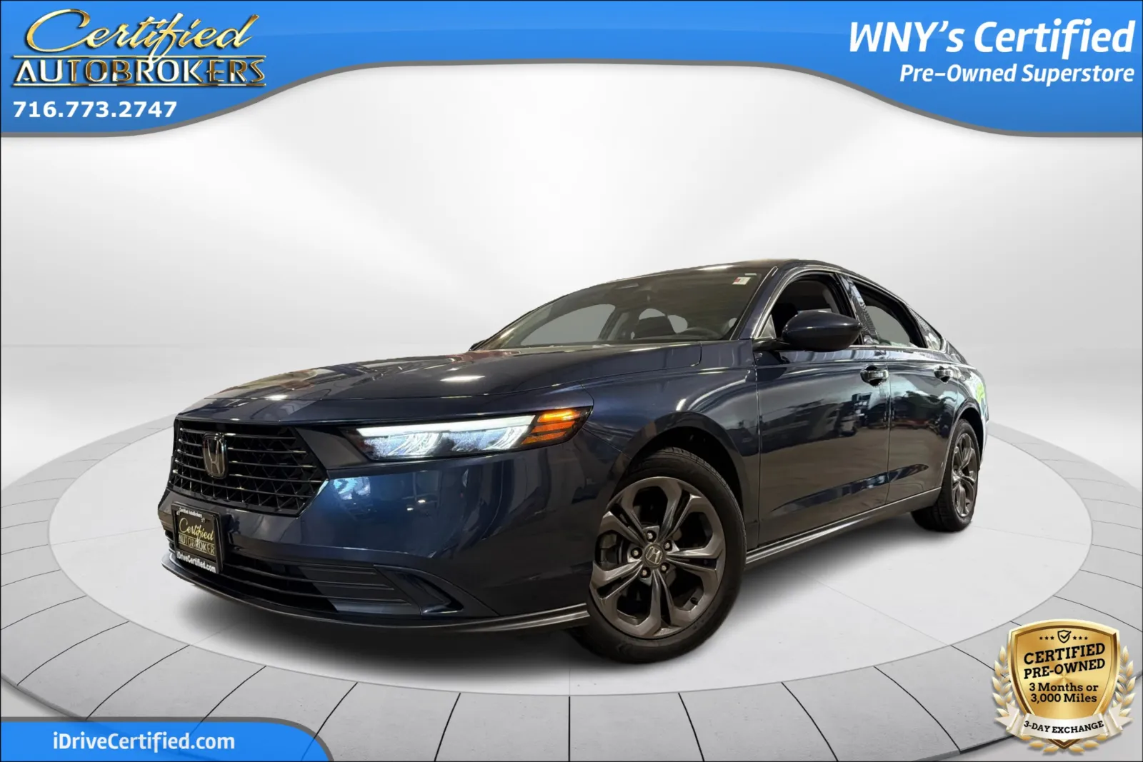 Blue 2023 Honda Accord Sedan EX for sale in Grand Island, NY