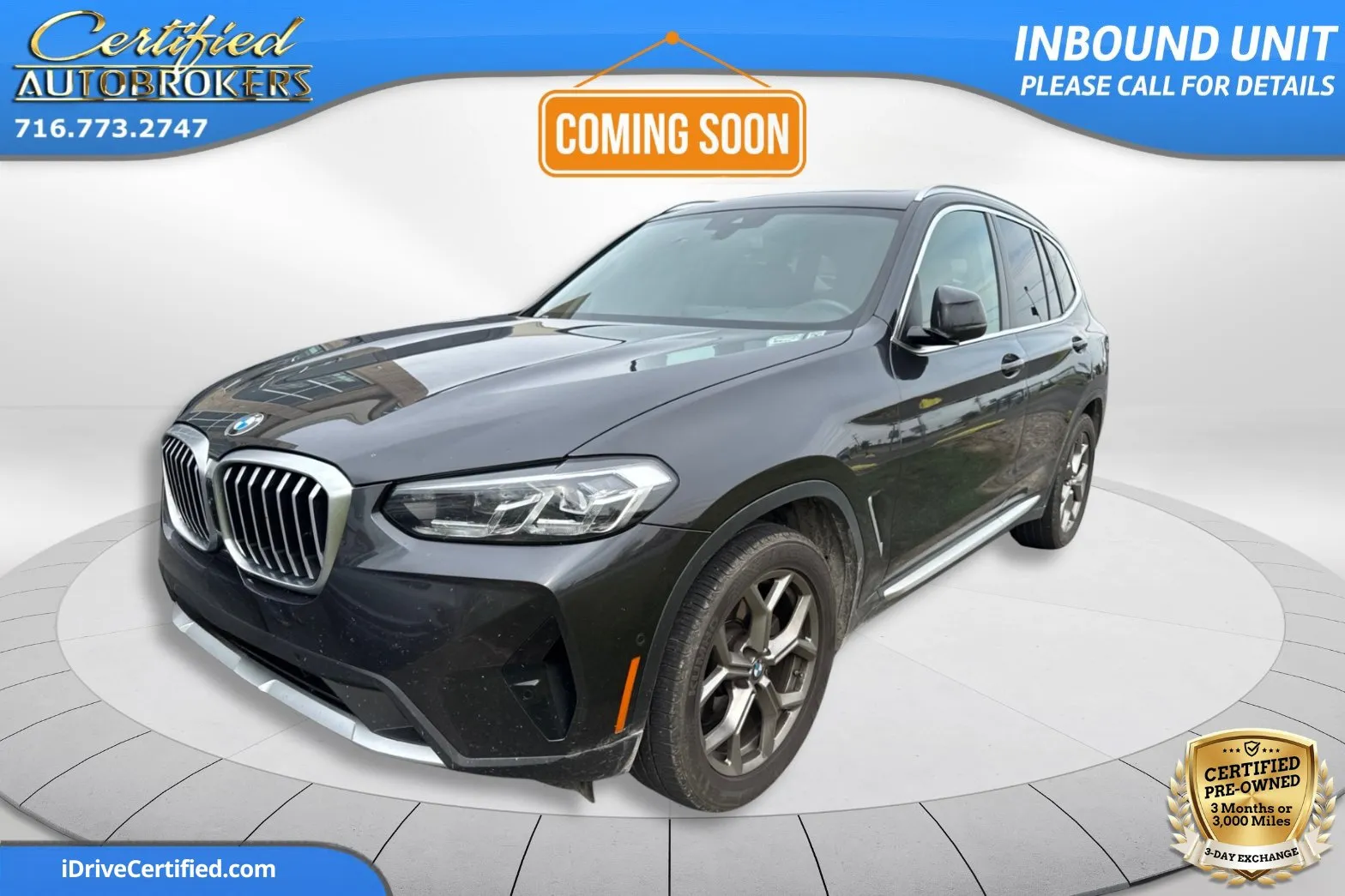 Gray 2023 BMW X3 xDrive30i AWD for sale in Grand Island, NY