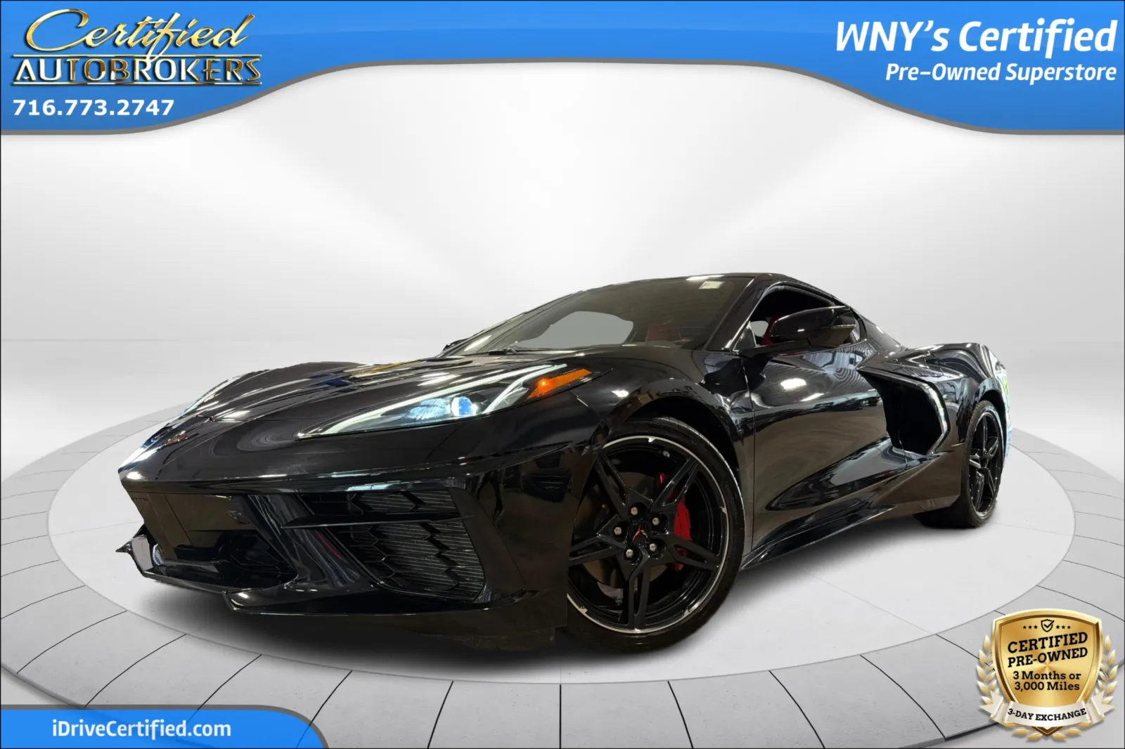 Black 2020 Chevrolet Corvette 2LT Stingray for sale in Grand Island, NY
