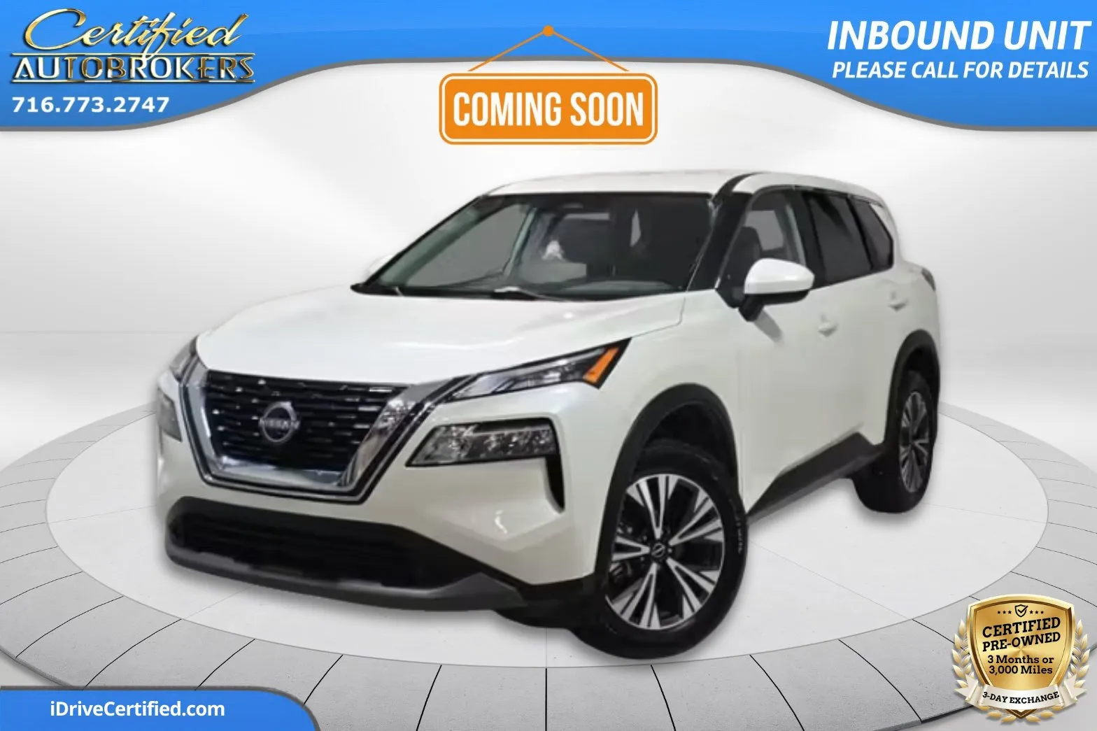 White 2023 Nissan Rogue SV AWD for sale in Grand Island, NY