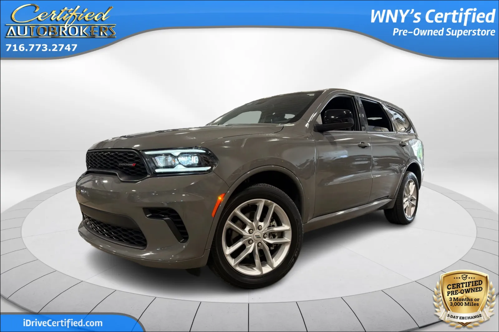 Gray 2025 Dodge Durango GT AWD for sale in Grand Island, NY