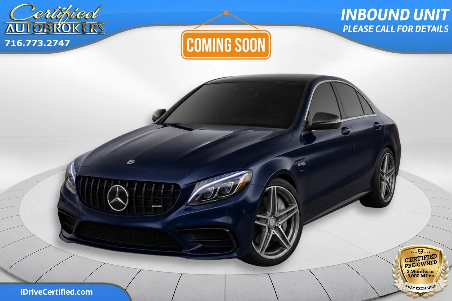 Blue 2017 Mercedes-Benz C-Class AMG C 43 AWD for sale in Grand Island, NY