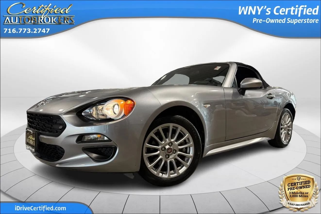 Silver 2017 FIAT 124 Spider Classica Convertible for sale in Grand Island, NY