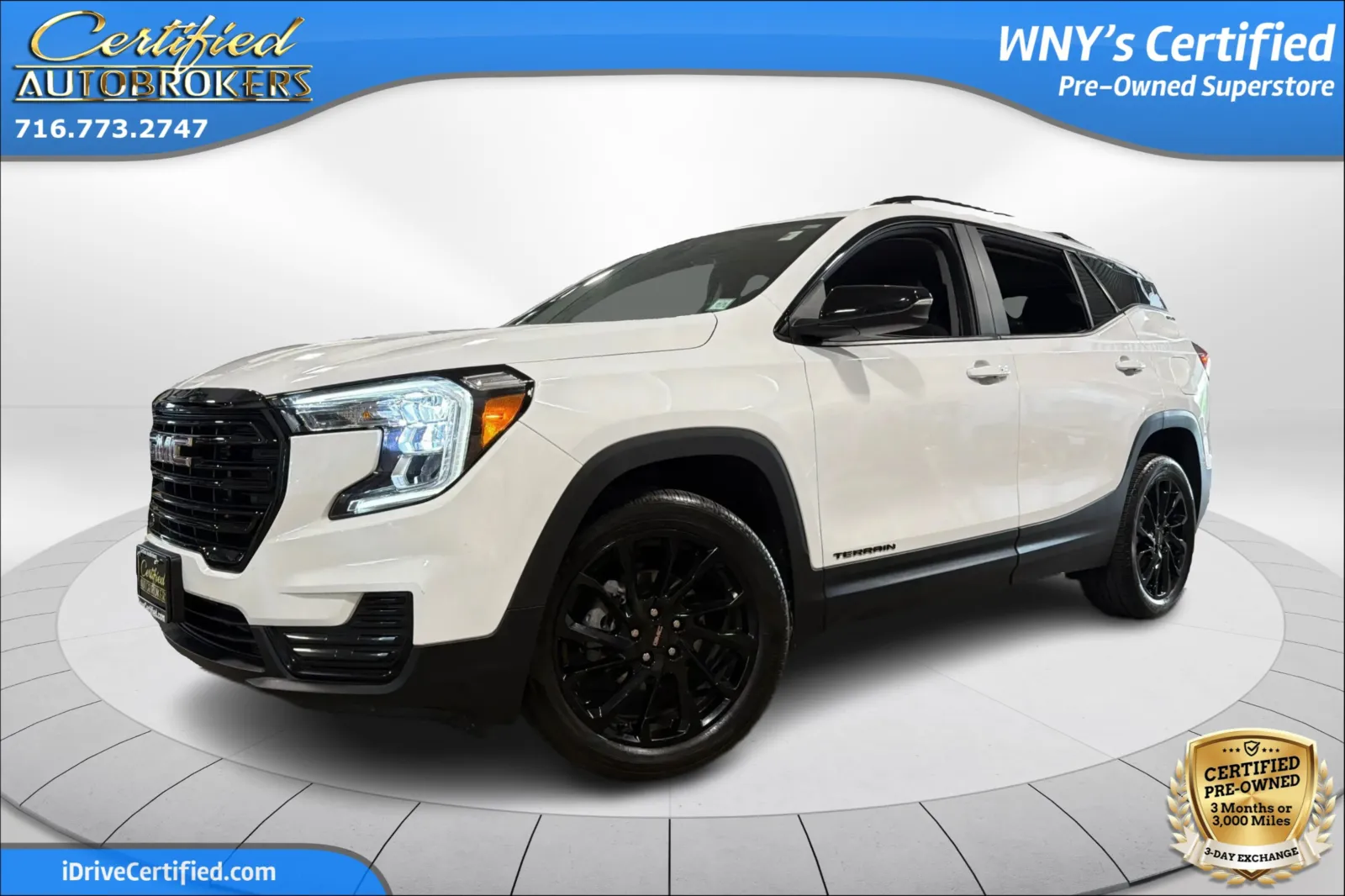 White 2023 GMC Terrain SLE AWD for sale in Grand Island, NY
