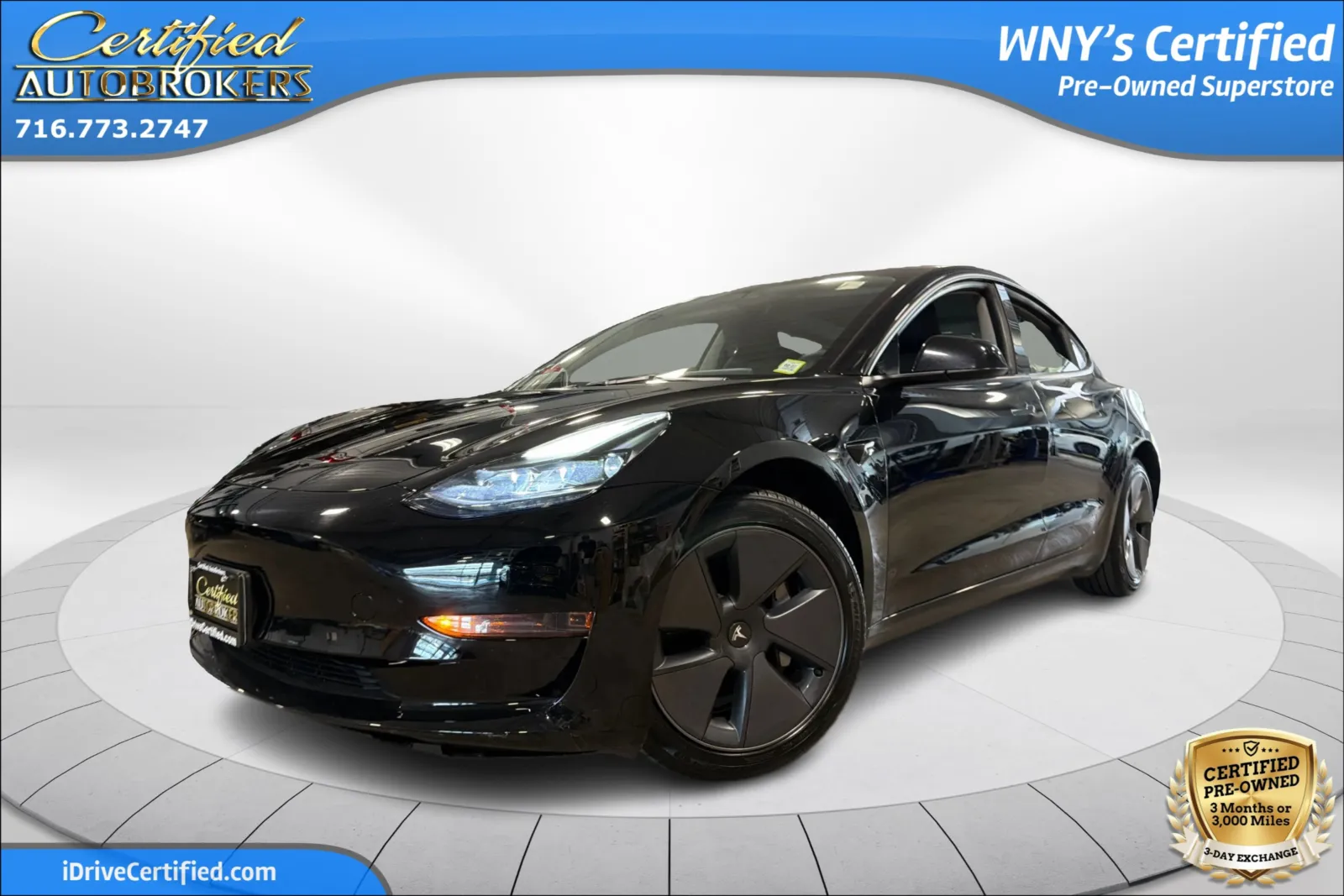 Black 2023 Tesla Model 3 for sale in Grand Island, NY