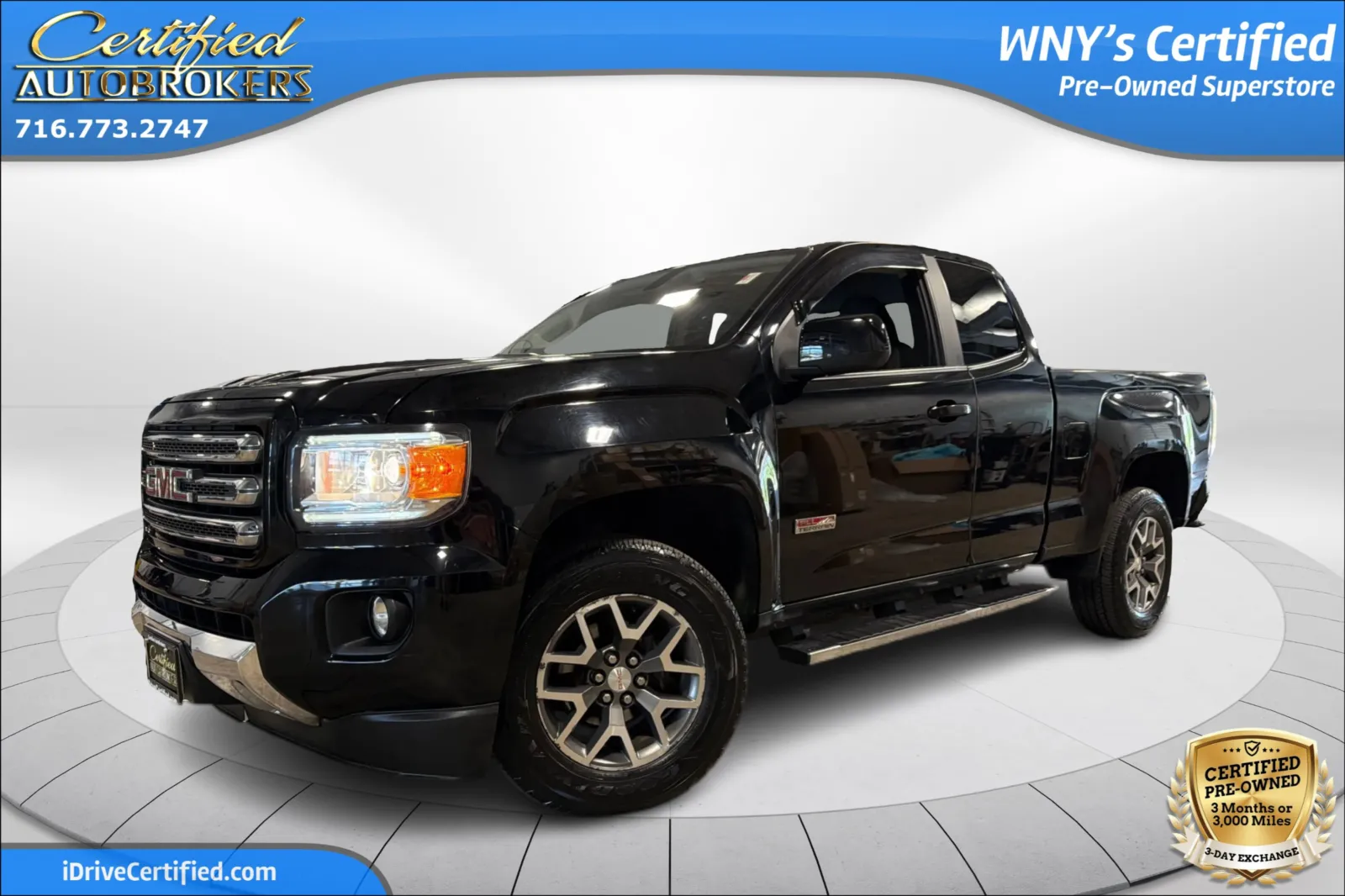Black 2015 GMC Canyon SLE All Terrain 4x4 for sale in Grand Island, NY
