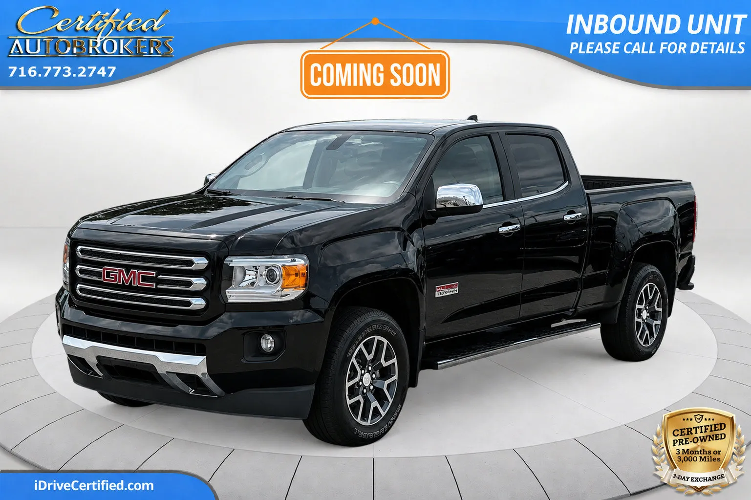 Black 2015 GMC Canyon SLE All Terrain 4x4 for sale in Grand Island, NY