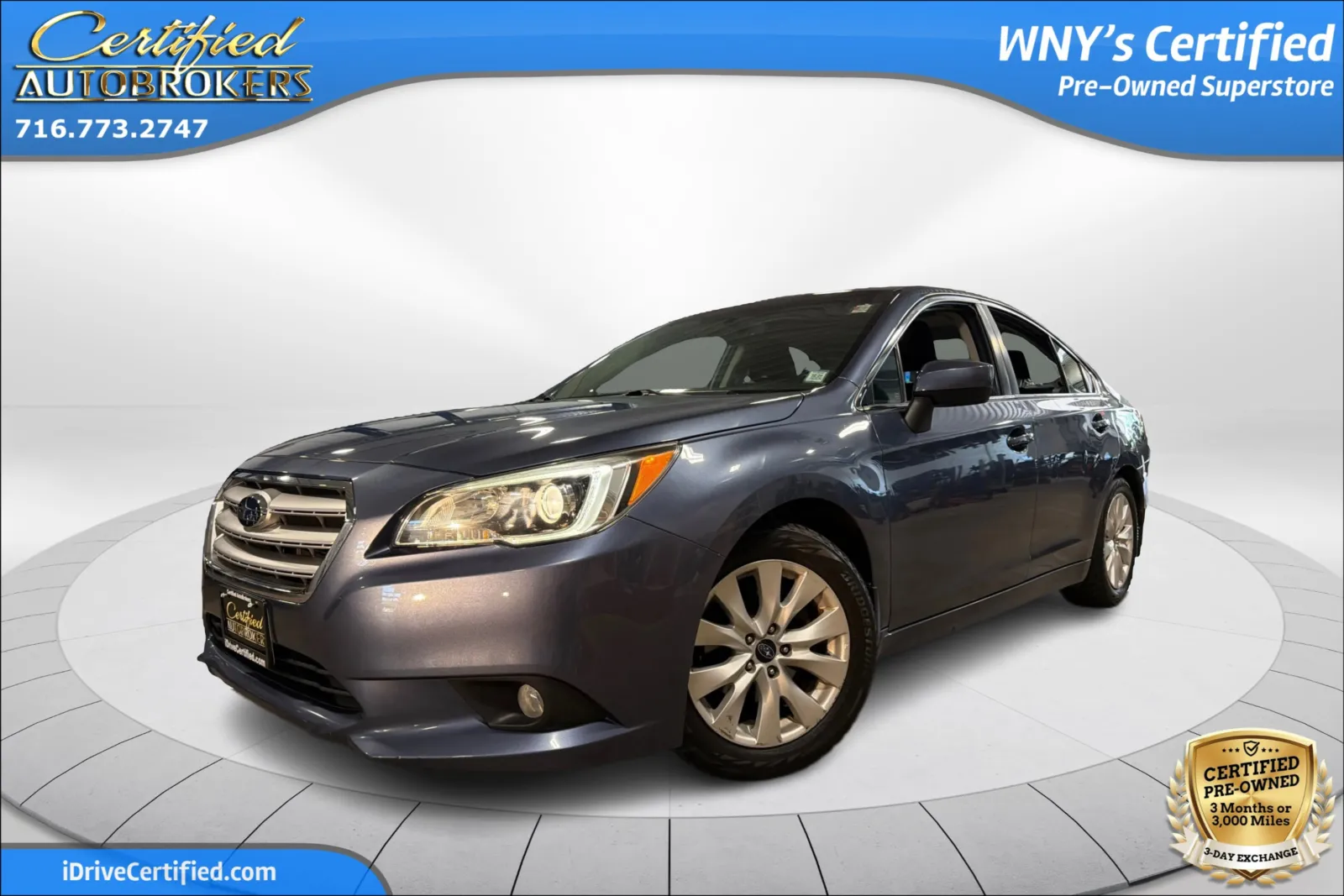Blue 2016 Subaru Legacy 2.5i Premium AWD for sale in Grand Island, NY