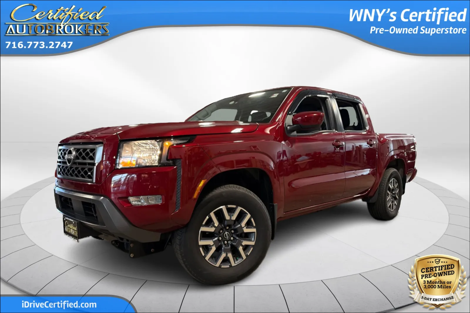 Red 2022 Nissan Frontier SV 4x4 for sale in Grand Island, NY