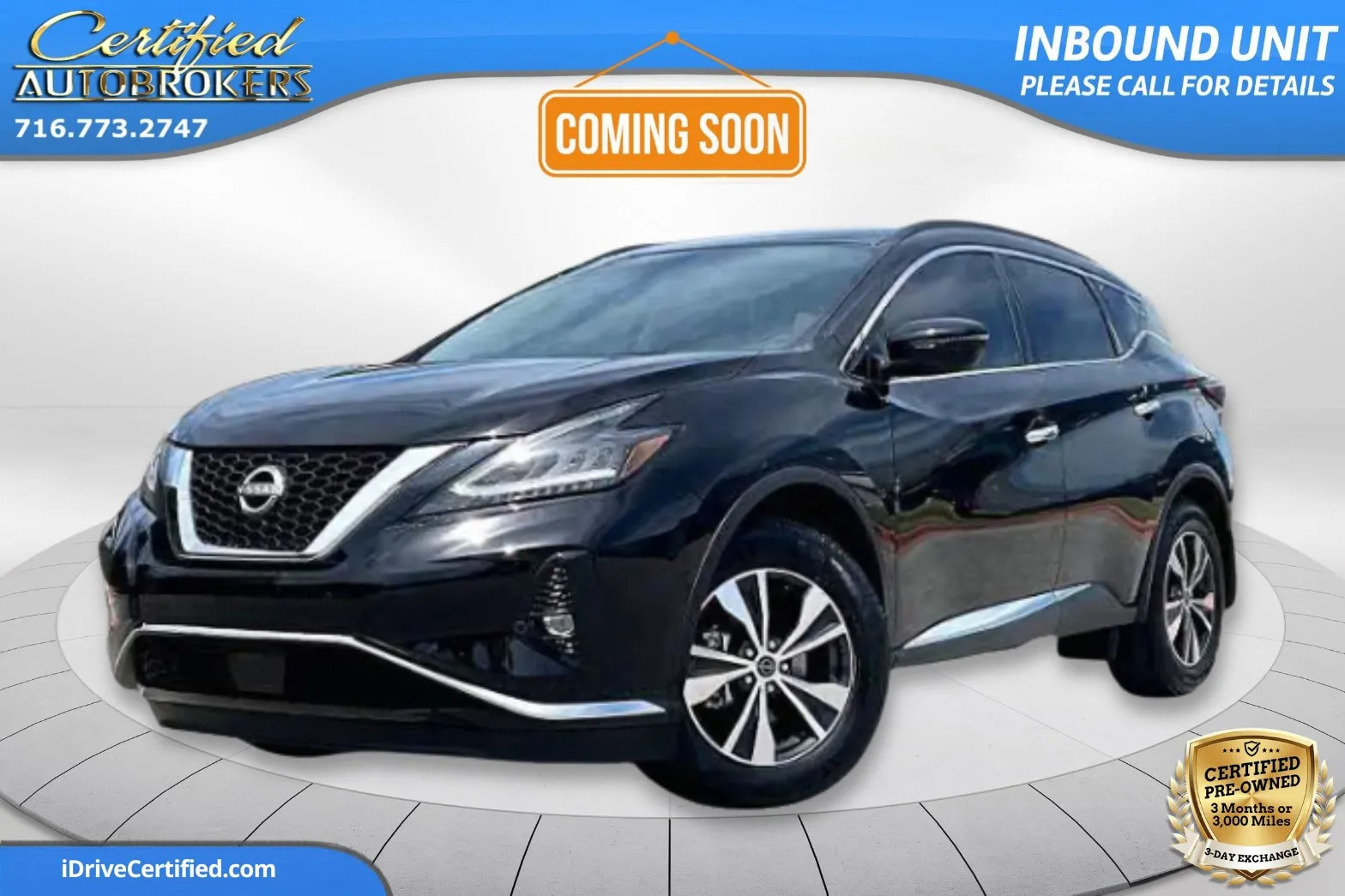 Black 2024 Nissan Murano SV AWD for sale in Grand Island, NY