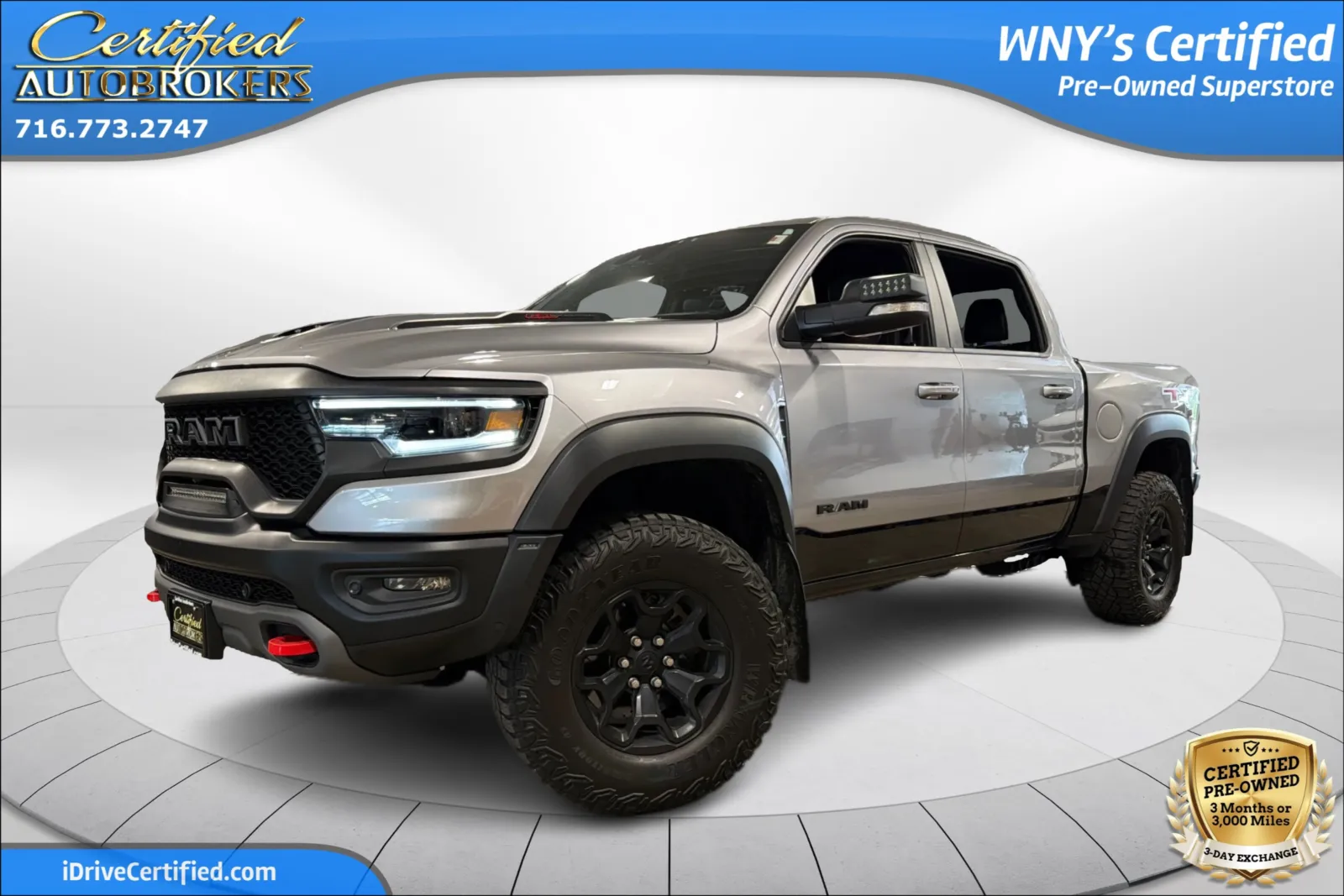 Silver 2021 Ram 1500 TRX 4x4 for sale in Grand Island, NY