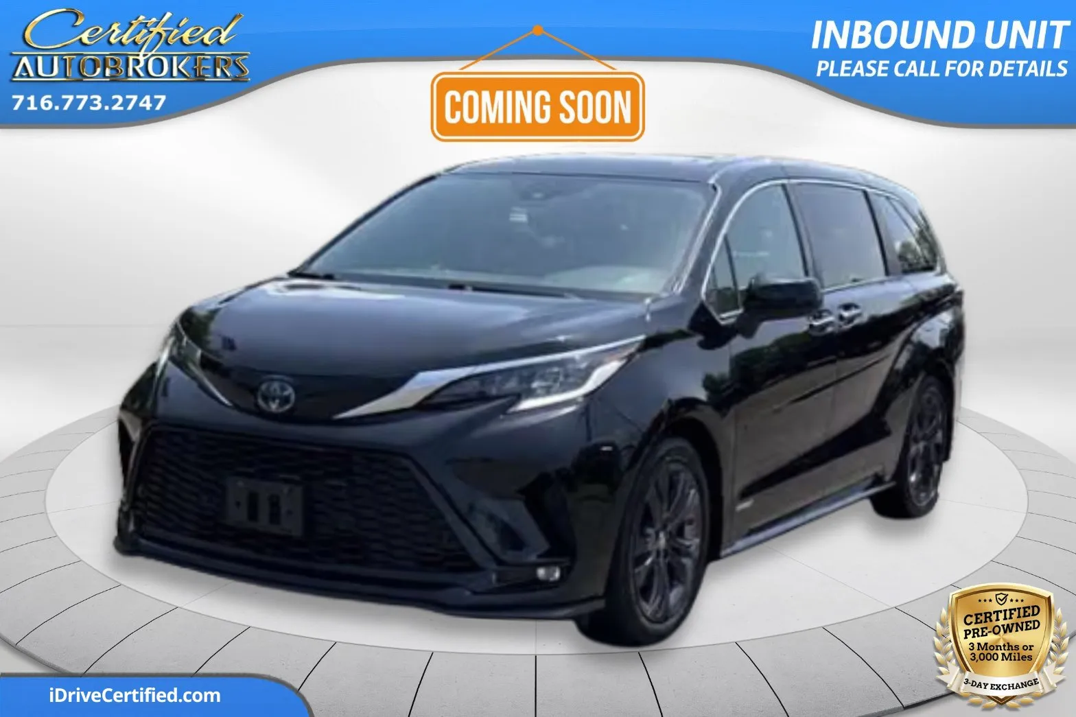 Black 2021 Toyota Sienna XSE AWD for sale in Grand Island, NY
