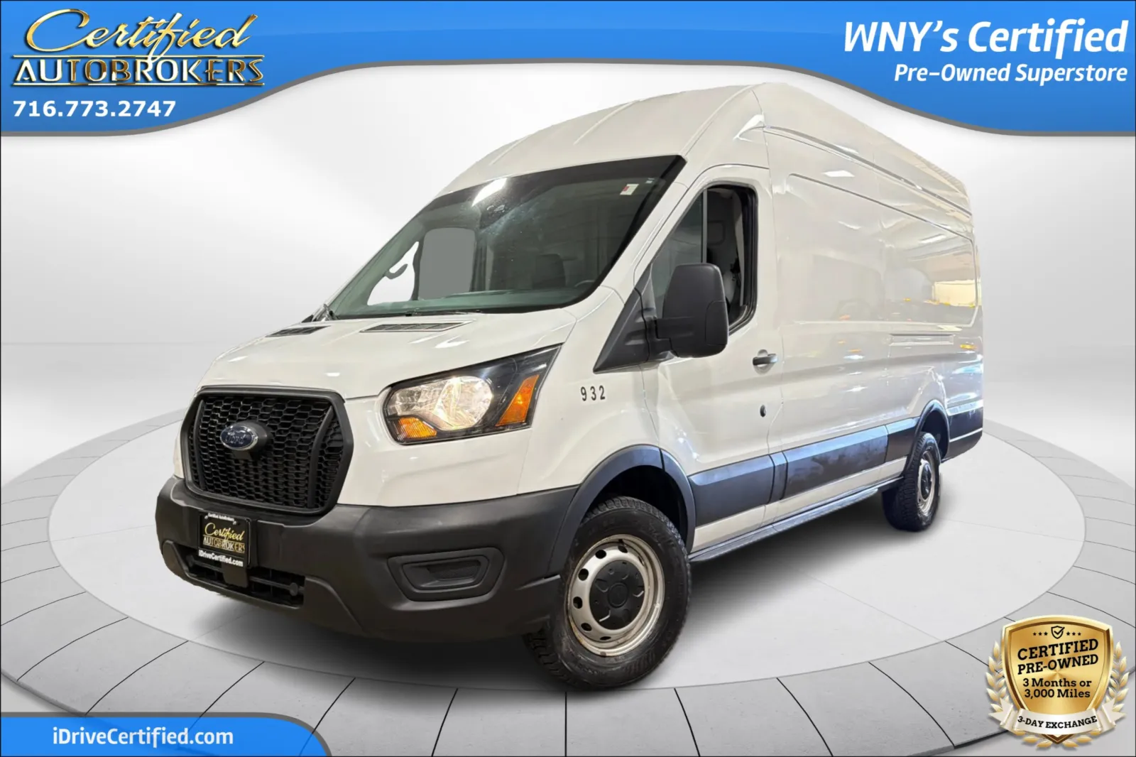 White 2023 Ford Transit Cargo Van 250 for sale in Grand Island, NY