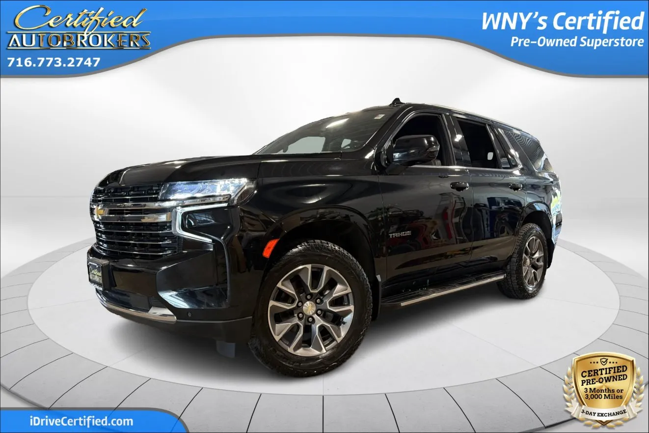 Black 2023 Chevrolet Tahoe LT 4x4 for sale in Grand Island, NY