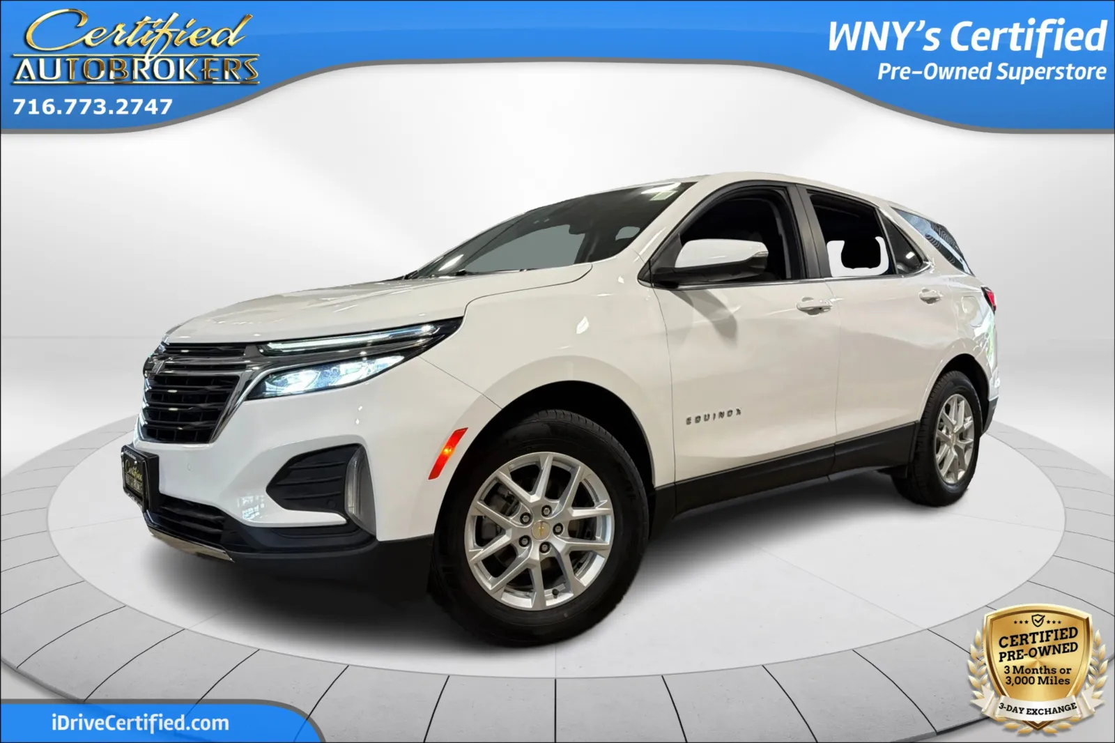 White 2023 Chevrolet Equinox LT AWD for sale in Grand Island, NY