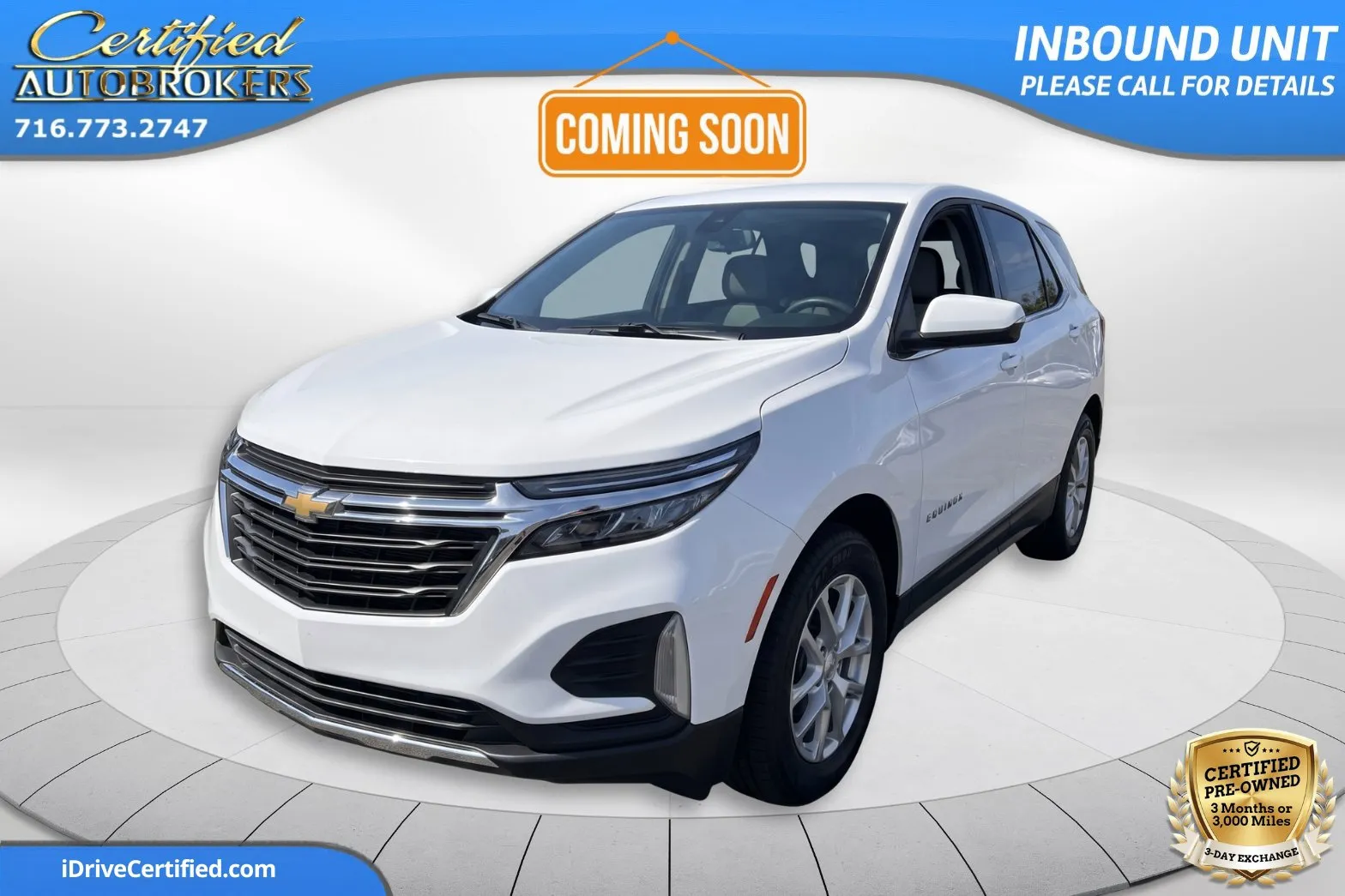 White 2023 Chevrolet Equinox LT AWD for sale in Grand Island, NY