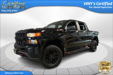 Black 2020 Chevrolet Silverado 1500 Custom Trail Boss Z71 4x4 for sale in Grand Island, NY