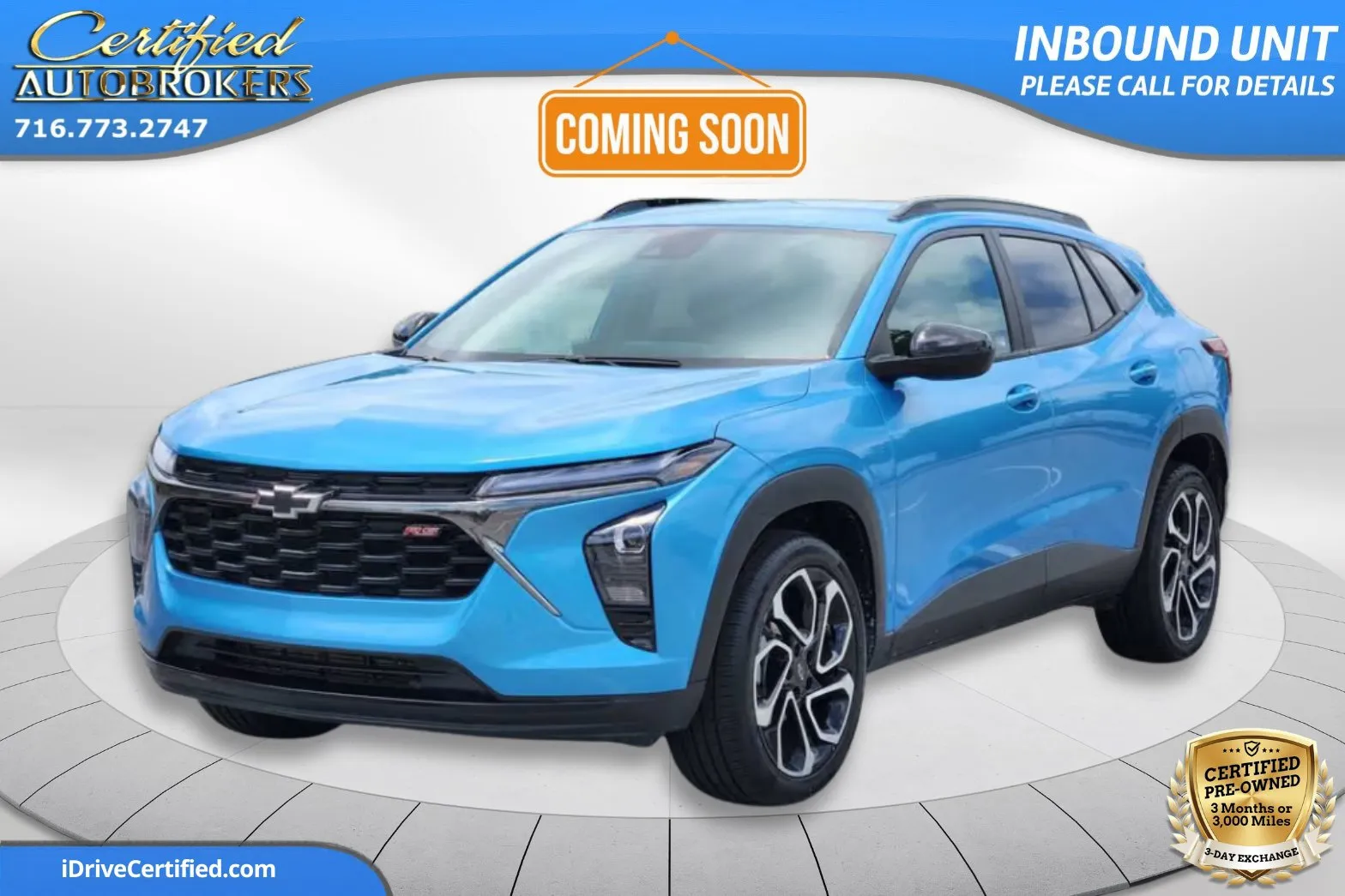 Blue 2025 Chevrolet Trax 2RS for sale in Grand Island, NY