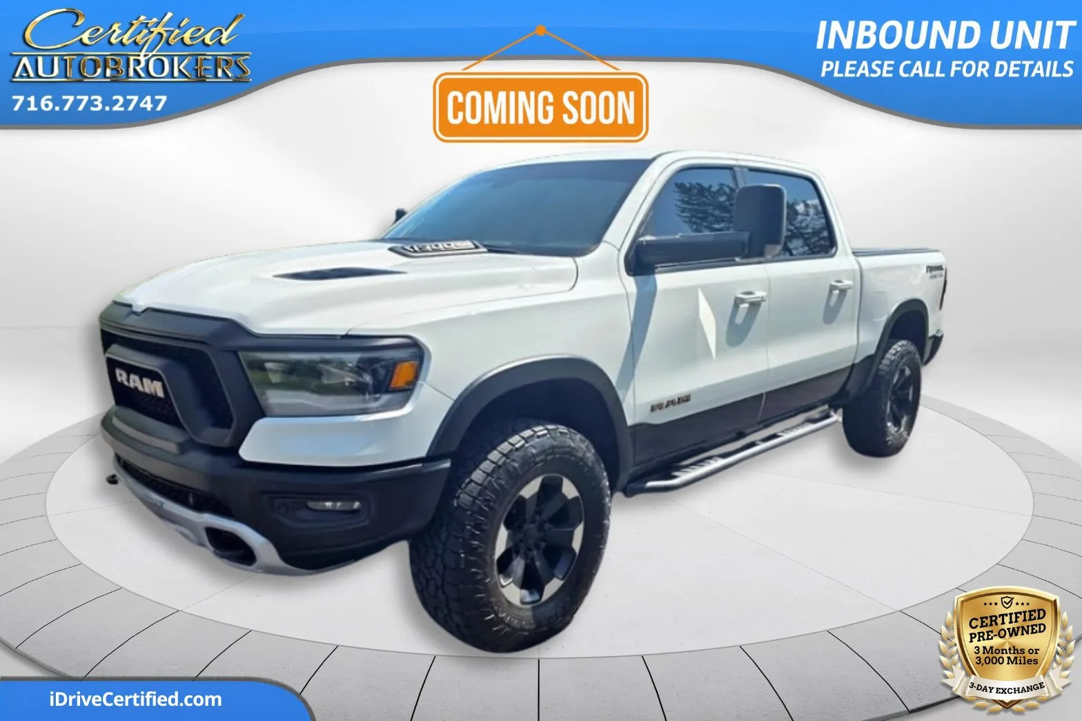 White 2019 Ram 1500 Rebel 4x4 for sale in Grand Island, NY