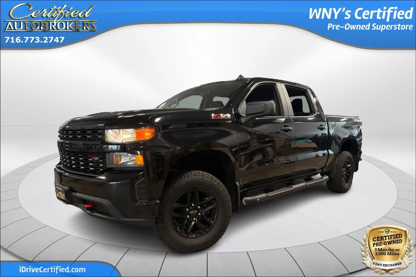 Black 2020 Chevrolet Silverado 1500 Custom Trail Boss Z71 4x4 for sale in Grand Island, NY
