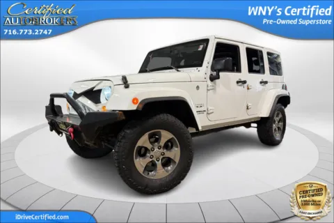 White 2017 Jeep Wrangler Unlimited Sahara 4x4 for sale in Grand Island, NY