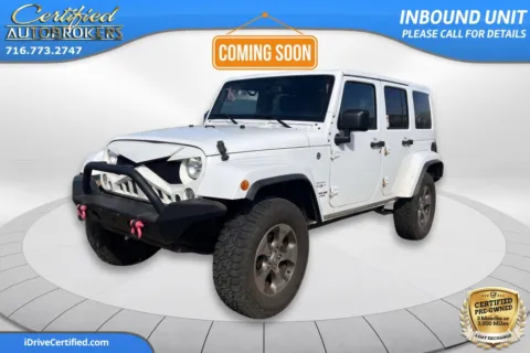 White 2017 Jeep Wrangler Unlimited Sahara 4x4 for sale in Grand Island, NY
