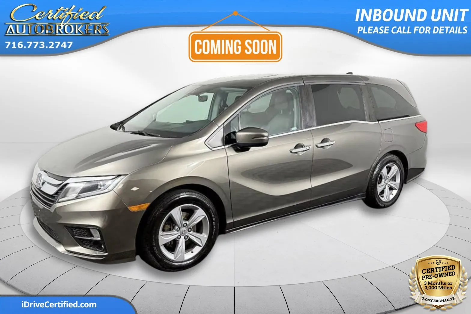 Gray 2019 Honda Odyssey EX-L for sale in Grand Island, NY