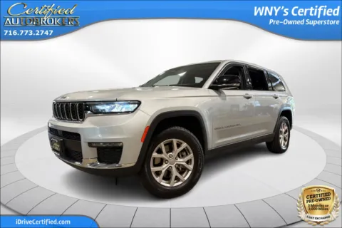 Silver 2021 Jeep Grand Cherokee L Limited 4x4 for sale in Grand Island, NY