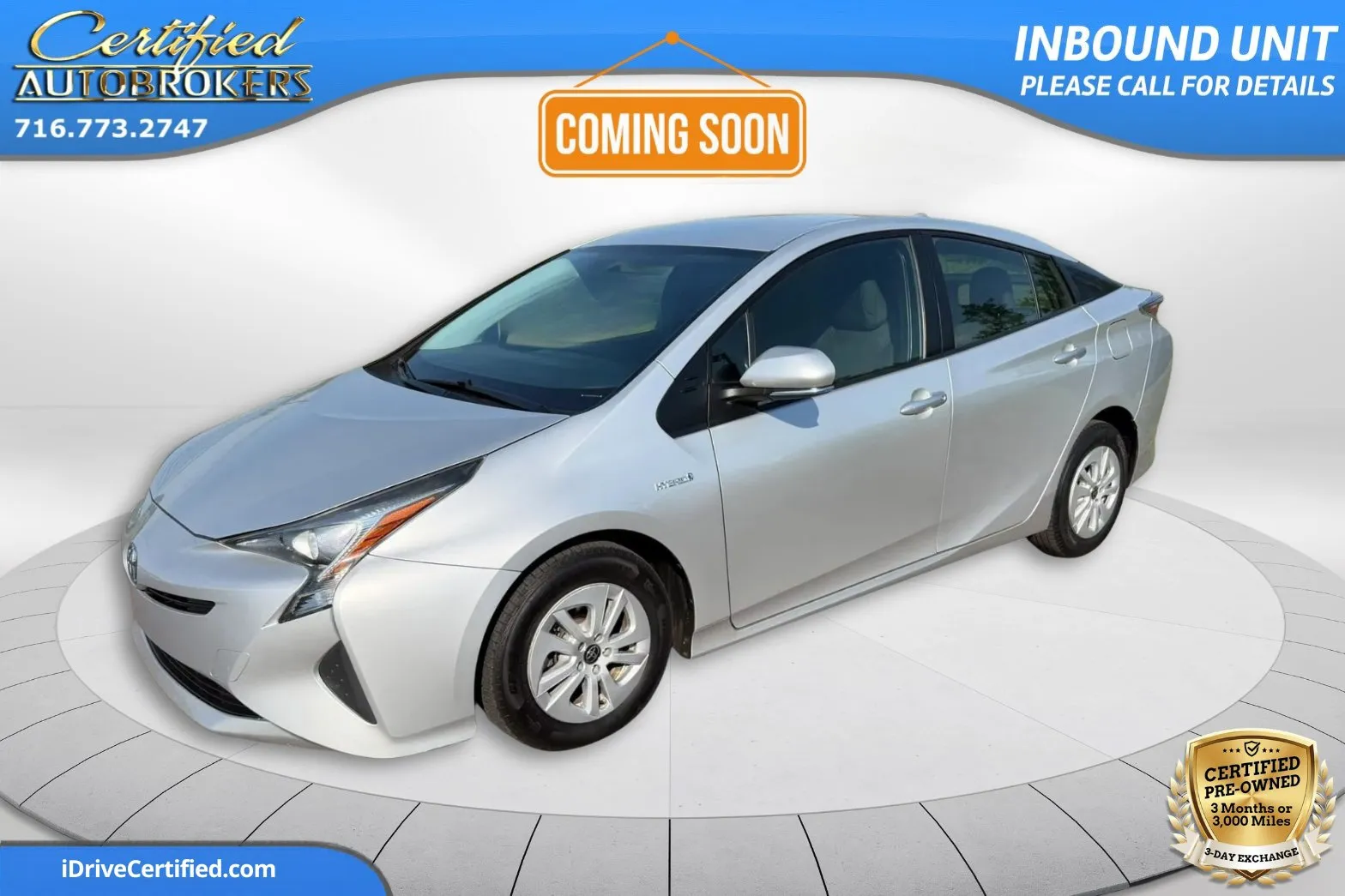 Silver 2016 Toyota Prius Two for sale in Grand Island, NY