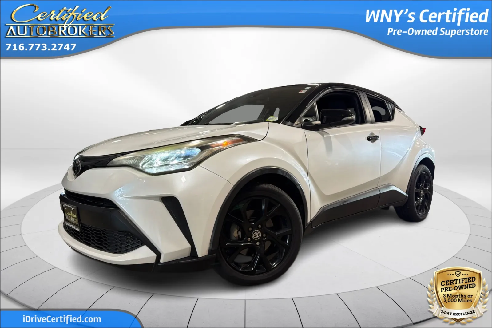 White 2022 Toyota C-HR XLE for sale in Grand Island, NY