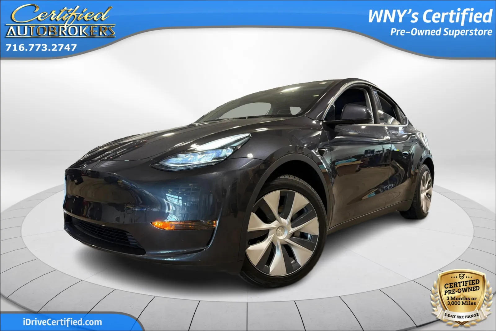 Gray 2024 Tesla Model Y Long Range for sale in Grand Island, NY