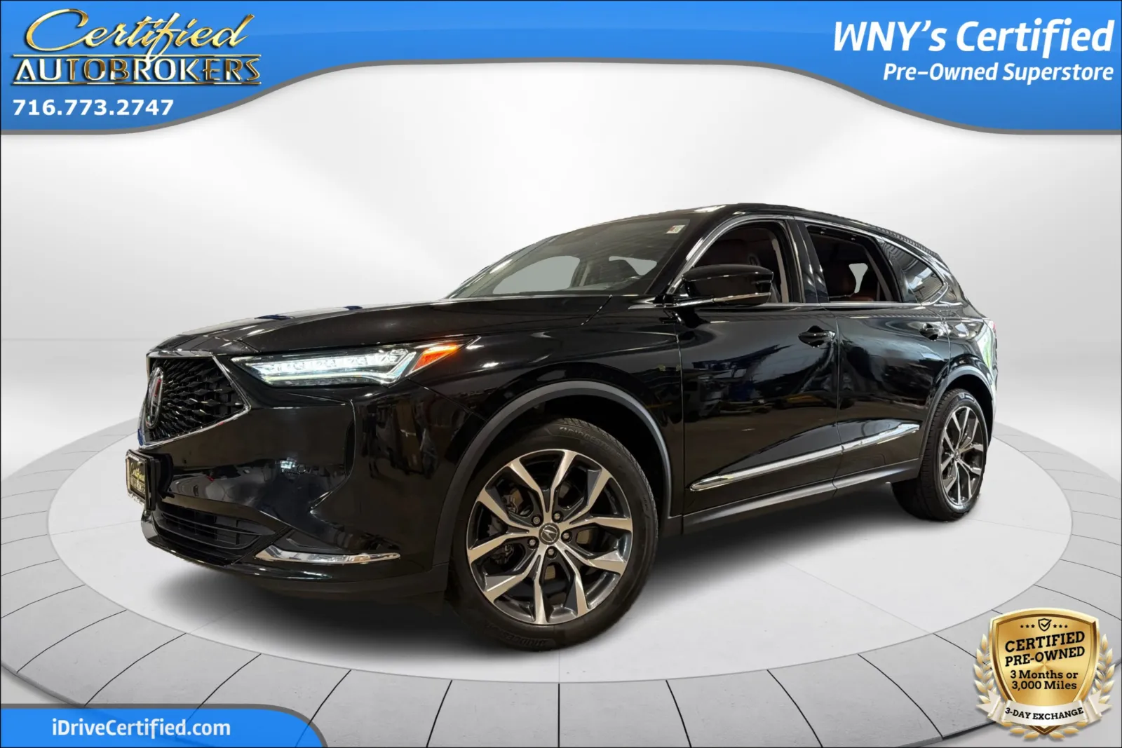 Black 2022 Acura MDX w/Technology Package AWD for sale in Grand Island, NY