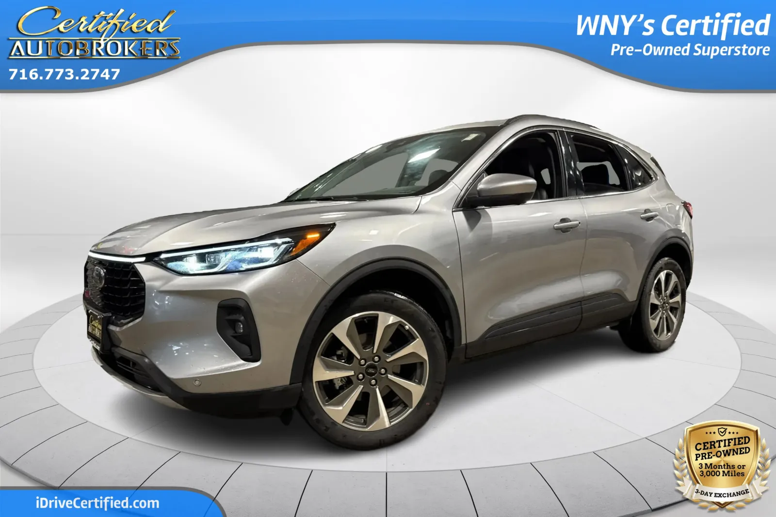 Silver 2024 Ford Escape Platinum for sale in Grand Island, NY