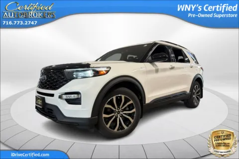 White 2022 Ford Explorer ST-Line 4x4 for sale in Grand Island, NY