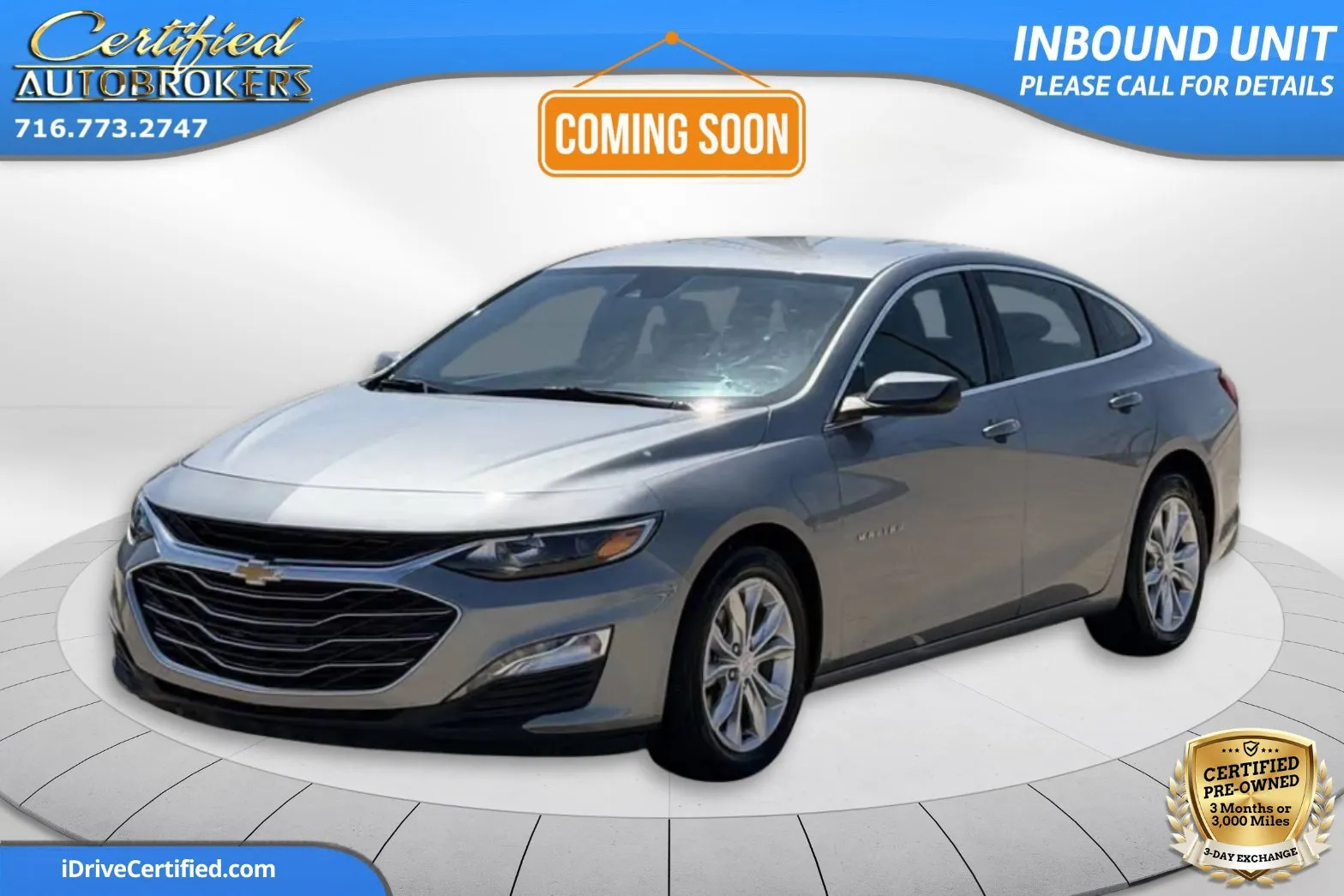 Gray 2024 Chevrolet Malibu LT for sale in Grand Island, NY