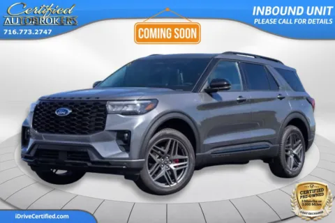 Gray 2026 Ford Explorer ST-Line 4x4 for sale in Grand Island, NY