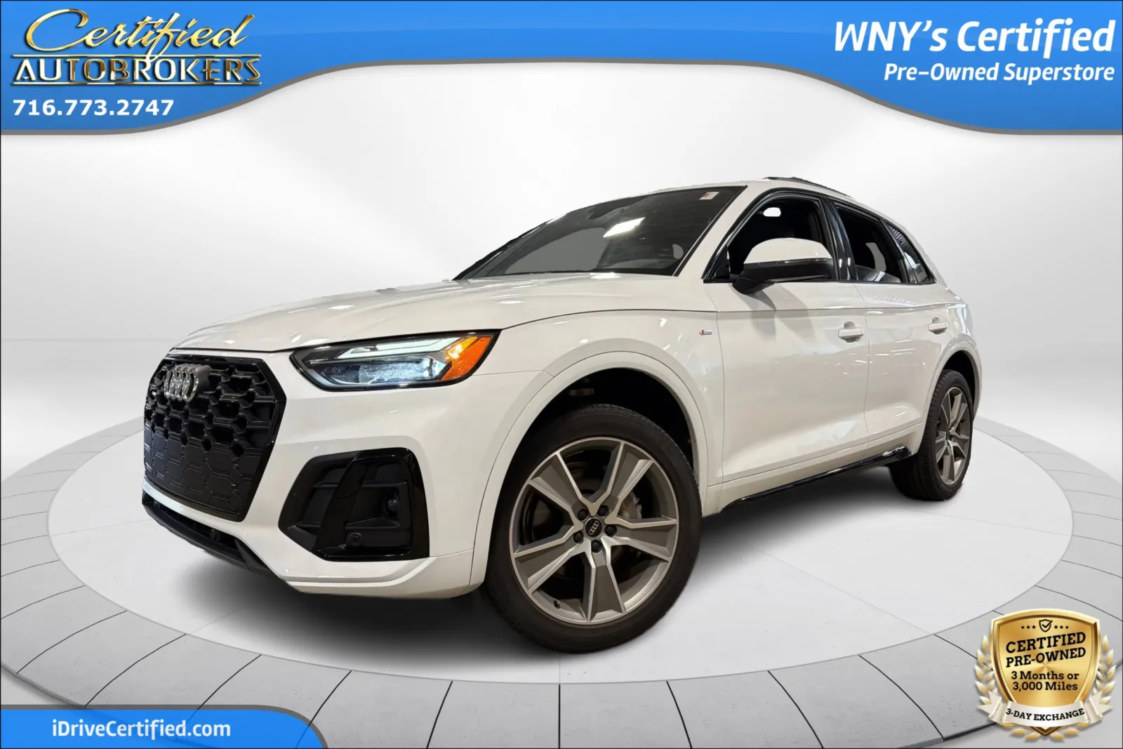 White 2025 Audi Q5 S line Premium AWD for sale in Grand Island, NY