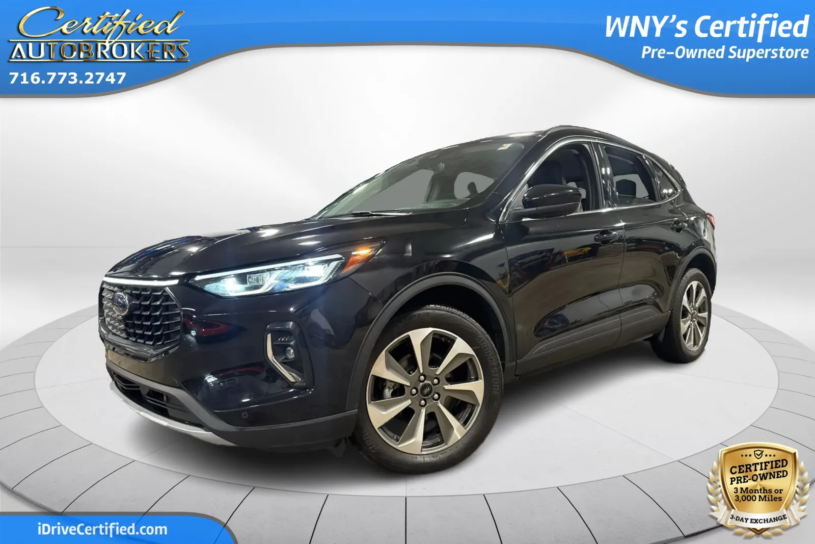 Black 2023 Ford Escape Platinum AWD for sale in Grand Island, NY