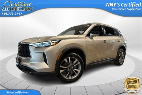 Silver 2025 INFINITI QX60 LUXE AWD for sale in Grand Island, NY