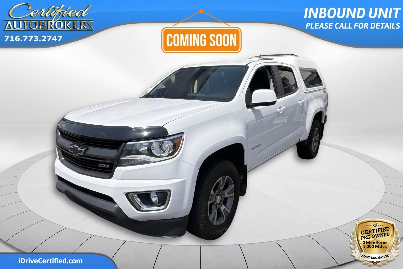 White 2017 Chevrolet Colorado Z71 4x4 for sale in Grand Island, NY