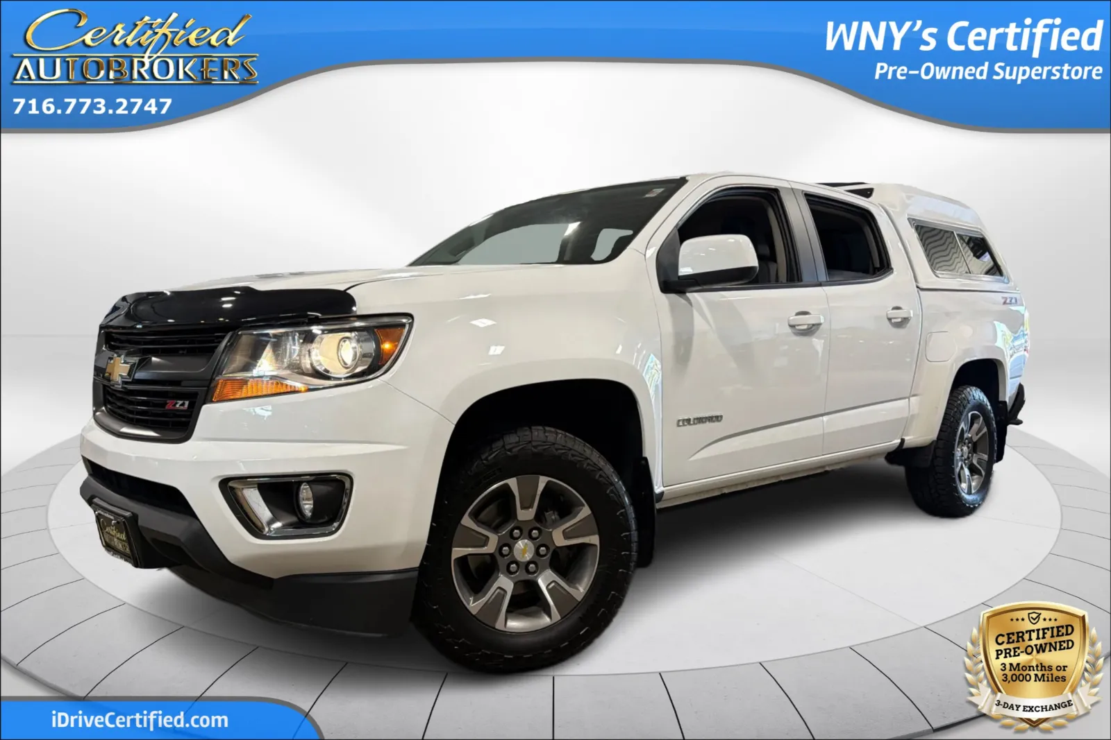 White 2017 Chevrolet Colorado Z71 4x4 for sale in Grand Island, NY