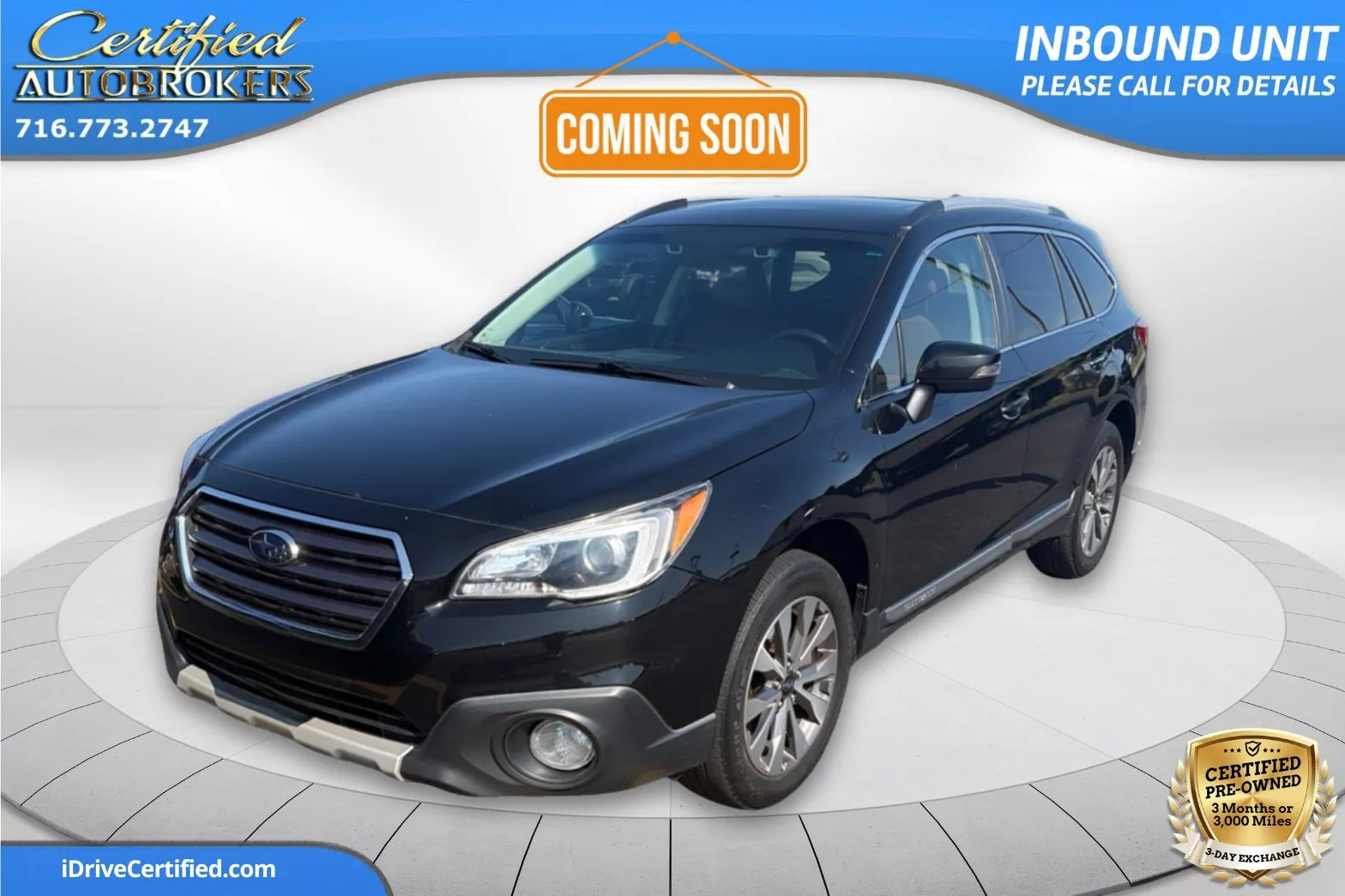 Black 2017 Subaru Outback Touring AWD for sale in Grand Island, NY