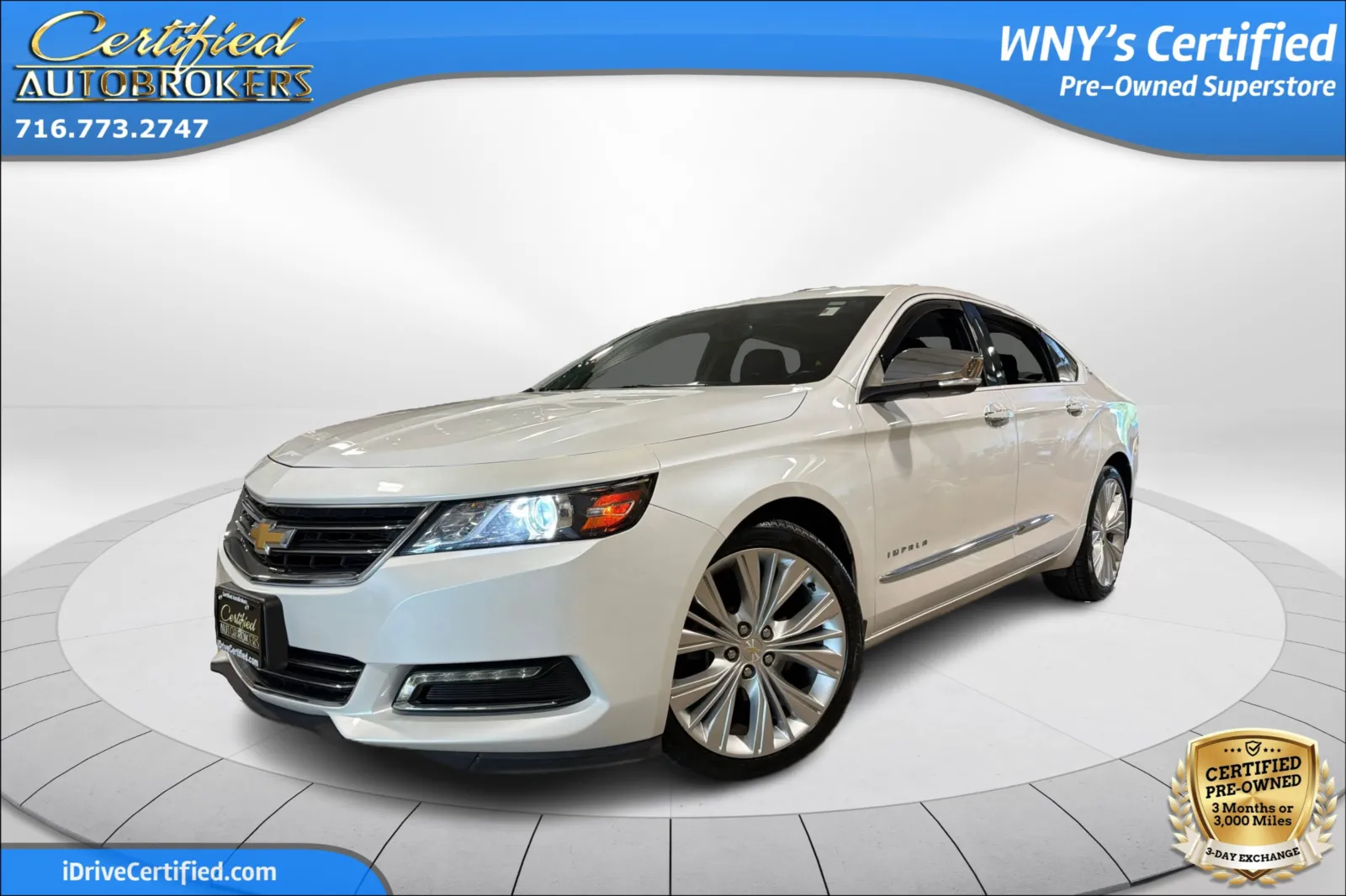 White 2017 Chevrolet Impala Premier for sale in Grand Island, NY