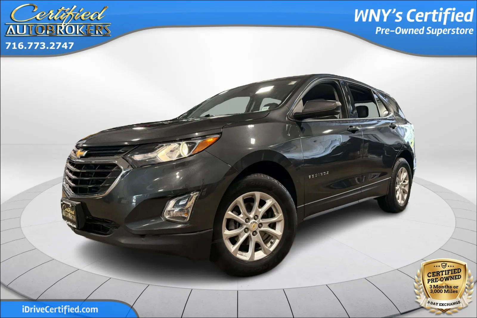 Gray 2018 Chevrolet Equinox LS AWD for sale in Grand Island, NY