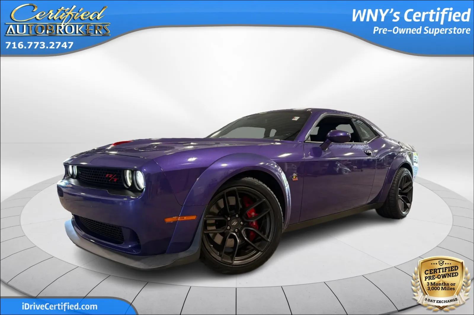 Purple 2019 Dodge Challenger R/T Scat Pack Widebody for sale in Grand Island, NY