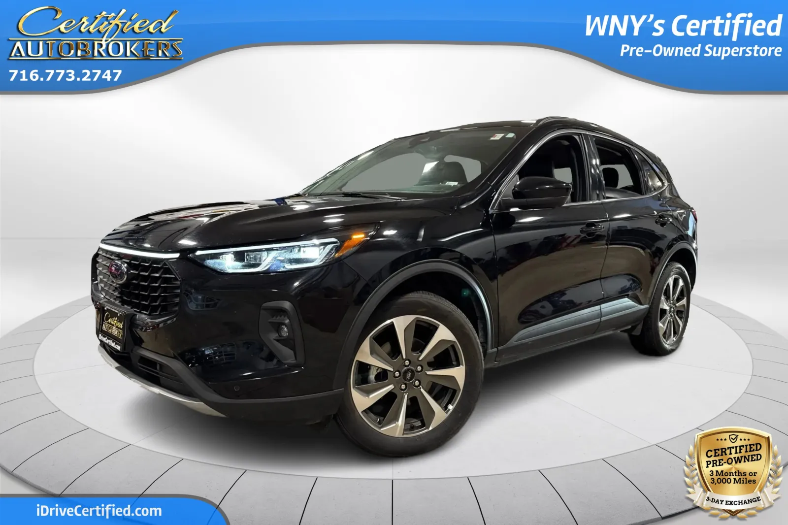 Black 2024 Ford Escape Platinum AWD for sale in Grand Island, NY