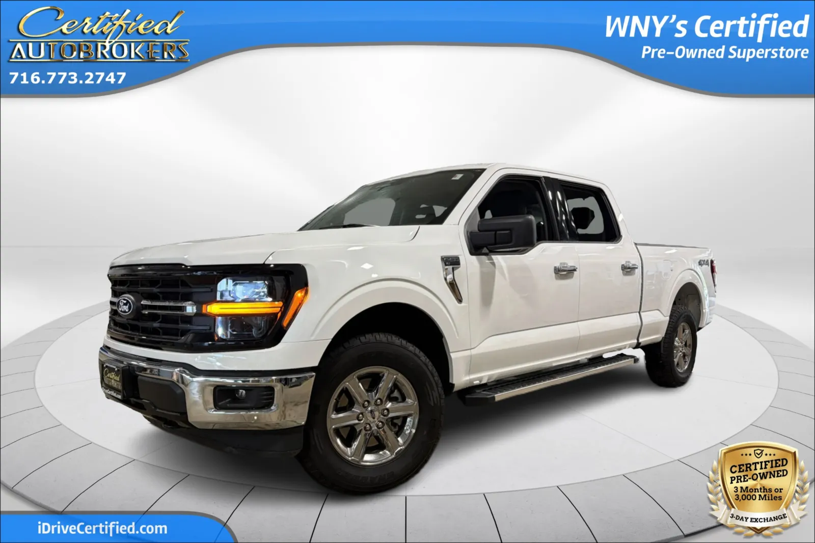 White 2025 Ford F-150 XLT 4x4 for sale in Grand Island, NY